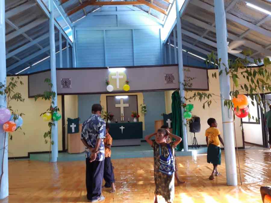 Front of new sanctuary